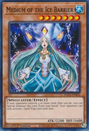 Medium of the Ice Barrier (HAC1-EN034) - Hidden Arsenal: Chapter 1 1st Edition Hidden Arsenal: Chapter 1 Yugioh Single Squirtle Squad Card Shop.