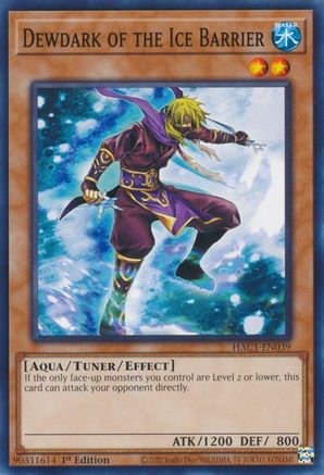 Dewdark of the Ice Barrier (HAC1-EN039) - Hidden Arsenal: Chapter 1 1st Edition Hidden Arsenal: Chapter 1 Yugioh Single Squirtle Squad Card Shop.