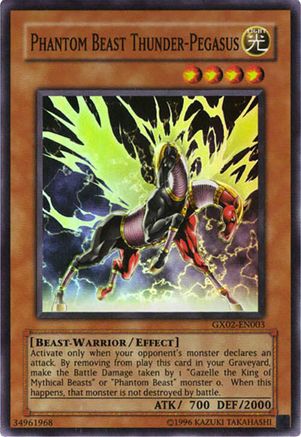 Phantom Beast Thunder-Pegasus (GX02-EN003) - GX Tag Force Promo Limited GX Tag Force Promo Yugioh Single Squirtle Squad Card Shop.