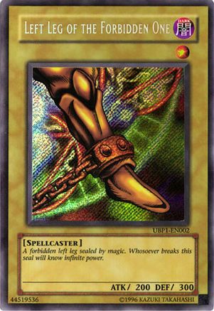 Left Leg of the Forbidden One (UBP1-EN002) - GX Ultimate Beginner's Pack 1 Limited GX Ultimate Beginner's Pack 1 Yugioh Single Squirtle Squad Card Shop.