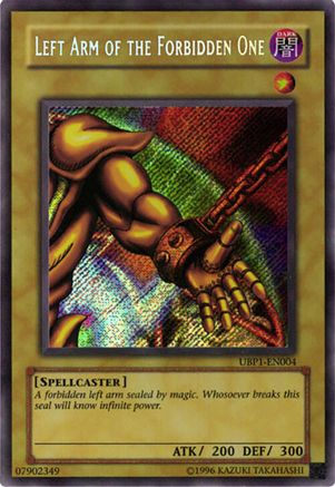 Left Arm of the Forbidden One (UBP1-EN004) - GX Ultimate Beginner's Pack 1 Limited GX Ultimate Beginner's Pack 1 Yugioh Single Squirtle Squad Card Shop.