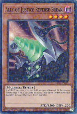 Ally of Justice Reverse Break (Duel Terminal) (HAC1-EN085) - Hidden Arsenal: Chapter 1 1st Edition Hidden Arsenal: Chapter 1 Yugioh Single Squirtle Squad Card Shop.