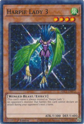 Harpie Lady 3 (Duel Terminal) (HAC1-EN012) - Hidden Arsenal: Chapter 1 1st Edition Hidden Arsenal: Chapter 1 Yugioh Single Squirtle Squad Card Shop.