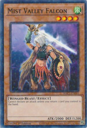 Mist Valley Falcon (Duel Terminal) (HAC1-EN061) - Hidden Arsenal: Chapter 1 1st Edition Hidden Arsenal: Chapter 1 Yugioh Single Squirtle Squad Card Shop.