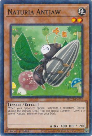 Naturia Antjaw (Duel Terminal) (HAC1-EN097) - Hidden Arsenal: Chapter 1 1st Edition Hidden Arsenal: Chapter 1 Yugioh Single Squirtle Squad Card Shop.