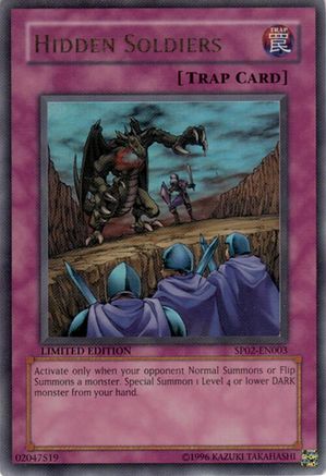 Hidden Soldiers (SP02-EN003) - Sneak Preview Series 2 Limited Sneak Preview Series 2 Yugioh Single Squirtle Squad Card Shop.