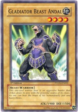 Gladiator Beast Andal (PTDN-EN001) - Phantom Darkness Unlimited Phantom Darkness Yugioh Single Squirtle Squad Card Shop.