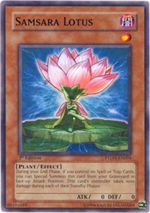 Samsara Lotus (PTDN-EN004) - Phantom Darkness Unlimited Phantom Darkness Yugioh Single Squirtle Squad Card Shop.