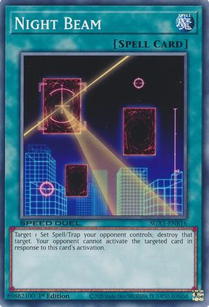 Night Beam (SGX1-ENB16) - Speed Duel GX: Duel Academy Box 1st Edition Speed Duel GX: Duel Academy Box Yugioh Single Squirtle Squad Card Shop.