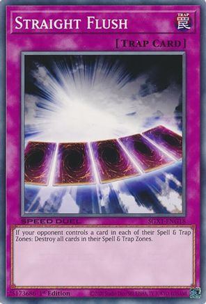 Straight Flush (SGX1-ENG18) - Speed Duel GX: Duel Academy Box 1st Edition Speed Duel GX: Duel Academy Box Yugioh Single Squirtle Squad Card Shop.