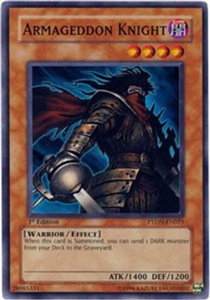 Armageddon Knight (PTDN-EN021) - Phantom Darkness 1st Edition Phantom Darkness Yugioh Single Squirtle Squad Card Shop.