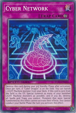 Cyber Network (SGX1-ENG20) - Speed Duel GX: Duel Academy Box 1st Edition Speed Duel GX: Duel Academy Box Yugioh Single Squirtle Squad Card Shop.