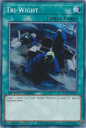 Tri-Wight (SGX1-ENC15) - Speed Duel GX: Duel Academy Box 1st Edition Speed Duel GX: Duel Academy Box Yugioh Single Squirtle Squad Card Shop.
