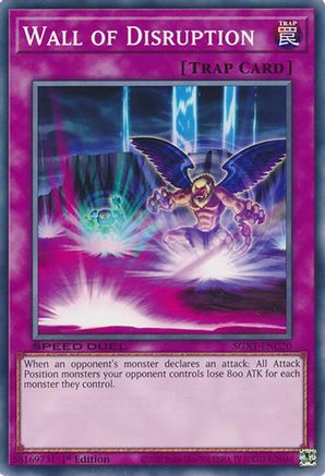 Wall of Disruption (SGX1-ENC20) - Speed Duel GX: Duel Academy Box 1st Edition Speed Duel GX: Duel Academy Box Yugioh Single Squirtle Squad Card Shop.