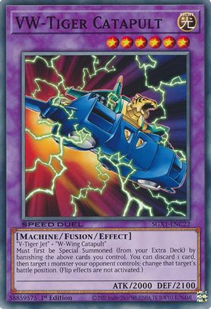VW-Tiger Catapult (SGX1-ENC22) - Speed Duel GX: Duel Academy Box 1st Edition Speed Duel GX: Duel Academy Box Yugioh Single Squirtle Squad Card Shop.