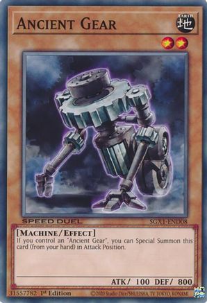 Ancient Gear (SGX1-END08) - Speed Duel GX: Duel Academy Box 1st Edition Speed Duel GX: Duel Academy Box Yugioh Single Squirtle Squad Card Shop.
