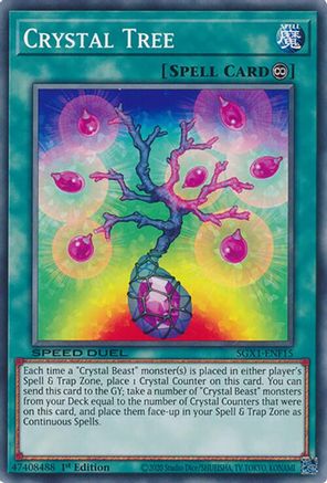 Crystal Tree (SGX1-ENF15) - Speed Duel GX: Duel Academy Box 1st Edition Speed Duel GX: Duel Academy Box Yugioh Single Squirtle Squad Card Shop.