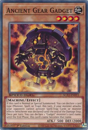 Ancient Gear Gadget (SGX1-END11) - Speed Duel GX: Duel Academy Box 1st Edition Speed Duel GX: Duel Academy Box Yugioh Single Squirtle Squad Card Shop.
