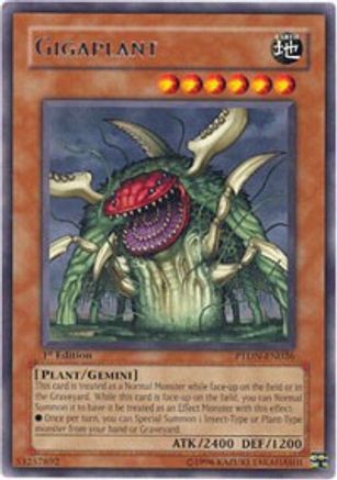 Gigaplant (PTDN-EN026) - Phantom Darkness Unlimited Phantom Darkness Yugioh Single Squirtle Squad Card Shop.