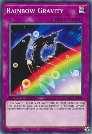 Rainbow Gravity (SGX1-ENF18) - Speed Duel GX: Duel Academy Box 1st Edition Speed Duel GX: Duel Academy Box Yugioh Single Squirtle Squad Card Shop.