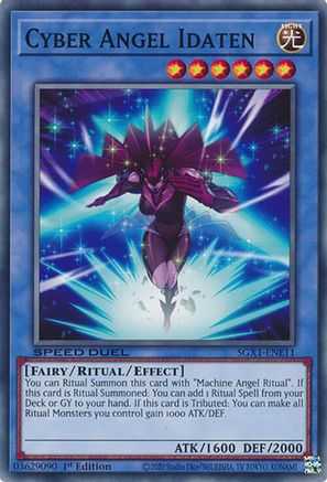 Cyber Angel Idaten (SGX1-ENE11) - Speed Duel GX: Duel Academy Box 1st Edition Speed Duel GX: Duel Academy Box Yugioh Single Squirtle Squad Card Shop.