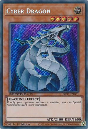 Cyber Dragon (Secret Rare) (SGX1-ENG01) - Speed Duel GX: Duel Academy Box 1st Edition Speed Duel GX: Duel Academy Box Yugioh Single Squirtle Squad Card Shop.