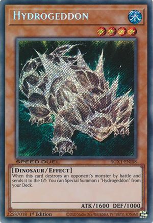 Hydrogeddon (Secret Rare) (SGX1-ENI08) - Speed Duel GX: Duel Academy Box 1st Edition Speed Duel GX: Duel Academy Box Yugioh Single Squirtle Squad Card Shop.