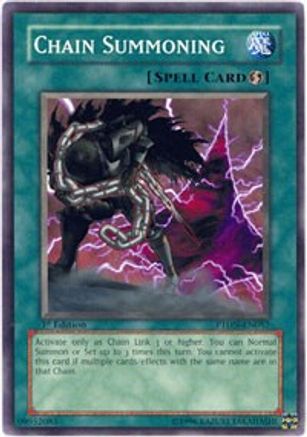Chain Summoning (PTDN-EN057) - Phantom Darkness 1st Edition Phantom Darkness Yugioh Single Squirtle Squad Card Shop.