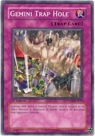 Gemini Trap Hole (PTDN-EN073) - Phantom Darkness 1st Edition Phantom Darkness Yugioh Single Squirtle Squad Card Shop.