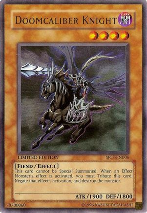 Doomcaliber Knight (SJCS-EN006) - Shonen Jump Championship Series Prize Cards Limited Shonen Jump Championship Series Prize Cards Yugioh Single Squirtle Squad Card Shop.