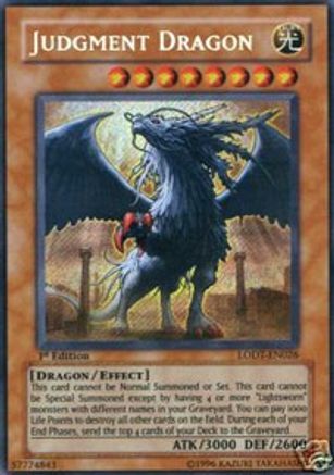 Judgment Dragon (LODT-EN026) - Light of Destruction 1st Edition Light of Destruction Yugioh Single Squirtle Squad Card Shop.