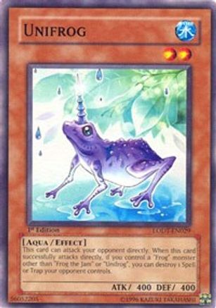 Unifrog (LODT-EN029) - Light of Destruction Unlimited Light of Destruction Yugioh Single Squirtle Squad Card Shop.