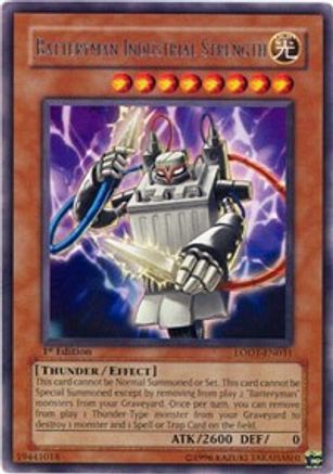 Batteryman Industrial Strength (LODT-EN031) - Light of Destruction 1st Edition Light of Destruction Yugioh Single Squirtle Squad Card Shop.