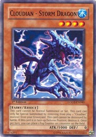 Cloudian - Storm Dragon (LODT-EN040) - Light of Destruction Unlimited Light of Destruction Yugioh Single Squirtle Squad Card Shop.