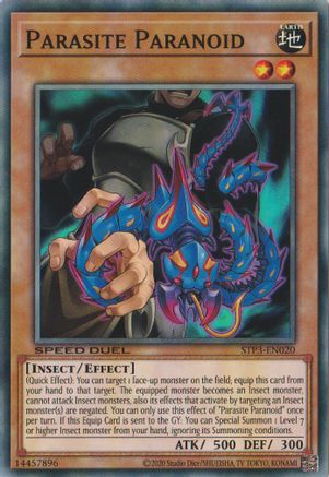 Parasite Paranoid (STP3-EN020) - Speed Duel: Tournament Pack 3 Unlimited Speed Duel: Tournament Pack 3 Yugioh Single Squirtle Squad Card Shop.