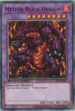 Meteor Black Dragon (STP3-EN021) - Speed Duel: Tournament Pack 3 Unlimited Speed Duel: Tournament Pack 3 Yugioh Single Squirtle Squad Card Shop.