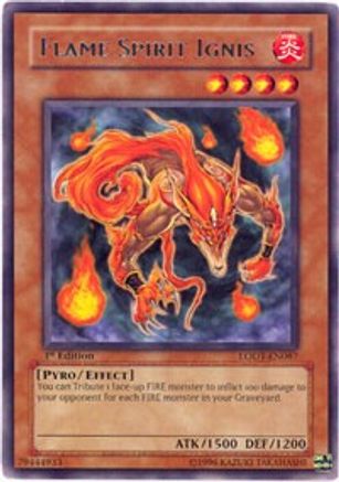 Flame Spirit Ignis (LODT-EN087) - Light of Destruction Unlimited Light of Destruction Yugioh Single Squirtle Squad Card Shop.