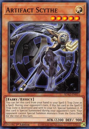 Artifact Scythe (SDAZ-EN011) - Structure Deck: Albaz Strike 1st Edition Structure Deck: Albaz Strike Yugioh Single Squirtle Squad Card Shop.