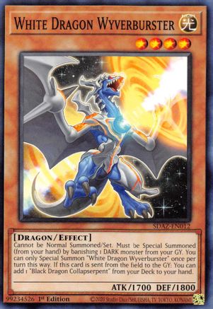 White Dragon Wyverburster (SDAZ-EN012) - Structure Deck: Albaz Strike 1st Edition Structure Deck: Albaz Strike Yugioh Single Squirtle Squad Card Shop.