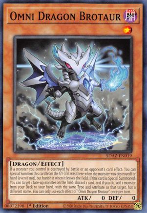 Omni Dragon Brotaur (SDAZ-EN019) - Structure Deck: Albaz Strike 1st Edition Structure Deck: Albaz Strike Yugioh Single Squirtle Squad Card Shop.