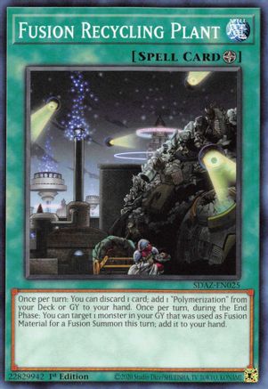 Fusion Recycling Plant (SDAZ-EN025) - Structure Deck: Albaz Strike 1st Edition Structure Deck: Albaz Strike Yugioh Single Squirtle Squad Card Shop.