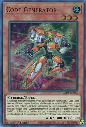 Code Generator (GFP2-EN082) - Ghosts From the Past: The 2nd Haunting 1st Edition Ghosts From the Past: The 2nd Haunting Yugioh Single Squirtle Squad Card Shop.