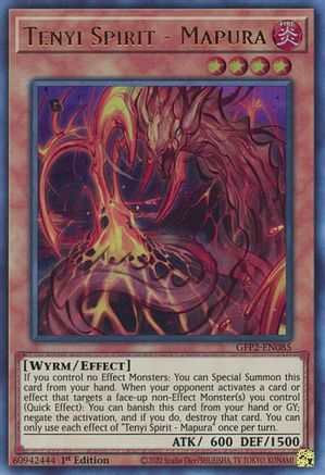 Tenyi Spirit - Mapura (GFP2-EN085) - Ghosts From the Past: The 2nd Haunting 1st Edition Ghosts From the Past: The 2nd Haunting Yugioh Single Squirtle Squad Card Shop.