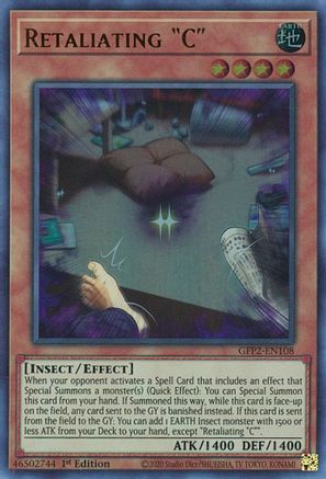 Retaliating "C" (GFP2-EN108) - Ghosts From the Past: The 2nd Haunting 1st Edition Ghosts From the Past: The 2nd Haunting Yugioh Single Squirtle Squad Card Shop.