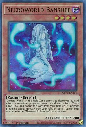 Necroworld Banshee (GFP2-EN114) - Ghosts From the Past: The 2nd Haunting 1st Edition Ghosts From the Past: The 2nd Haunting Yugioh Single Squirtle Squad Card Shop.