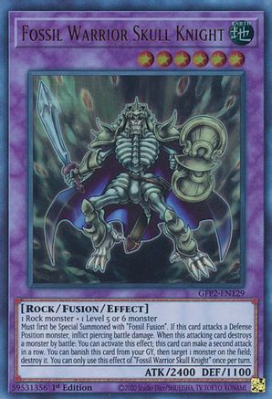 Fossil Warrior Skull Knight (GFP2-EN129) - Ghosts From the Past: The 2nd Haunting 1st Edition Ghosts From the Past: The 2nd Haunting Yugioh Single Squirtle Squad Card Shop.
