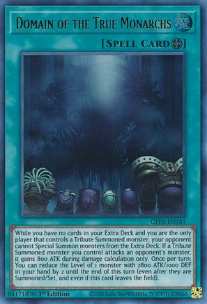Domain of the True Monarchs (GFP2-EN161) - Ghosts From the Past: The 2nd Haunting 1st Edition Ghosts From the Past: The 2nd Haunting Yugioh Single Squirtle Squad Card Shop.