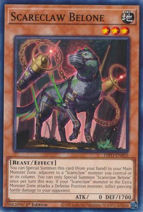 Scareclaw Belone (DIFO-EN010) - Dimension Force 1st Edition Dimension Force Yugioh Single Squirtle Squad Card Shop.