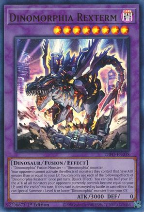 Dinomorphia Rexterm (DIFO-EN038) - Dimension Force 1st Edition Dimension Force Yugioh Single Squirtle Squad Card Shop.