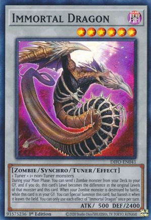 Immortal Dragon (DIFO-EN041) - Dimension Force 1st Edition Dimension Force Yugioh Single Squirtle Squad Card Shop.